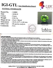 4.73 Ratti Natural Peridot With Govt.Lab Certificate-(4551)